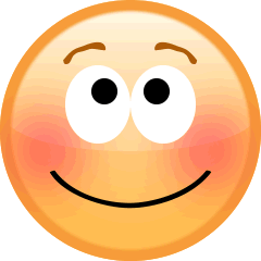 頬を赤らめる顔の絵文字