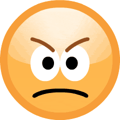 怒っている顔の絵文字