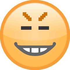 ニヤニヤした笑顔の絵文字