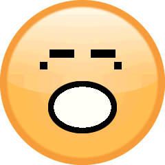 眠い顔の絵文字