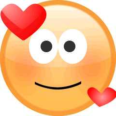 ハートの笑顔の絵文字