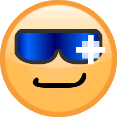 サングラスの笑顔の絵文字