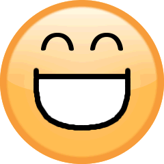 大笑いの顔の絵文字