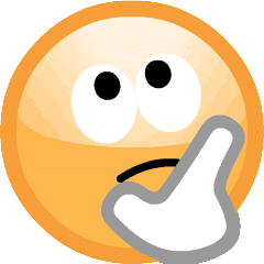 考えている顔の絵文字