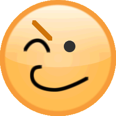 ウィンクの顔の絵文字